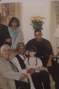 Zubeida Patel with Nelson Mandela