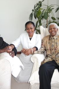 Kenneth Kaunda In Qunu celebrating Nelson Mandela's 92nd birthday