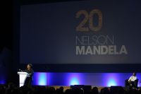 Mia Motley on stage at the 2022 Nelson Mandela Annual Lecture