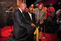 Centre of Memory ribbon cutting: President Zuma, Prof Nevhutanda and Prof Ndebele