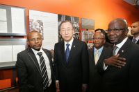 Sello Hatang, United Nations Secretary-General Ban Ki-moon, Njabulo Ndebele