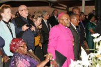Members of The Elders, including Desmond Tutu, Mary Robinson and Peter Gabriel