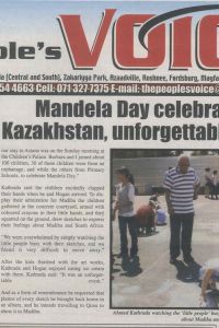 Mandela  Day  Khazakstan