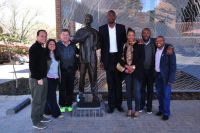 Nba Group Picture With  Madiba Statue 1