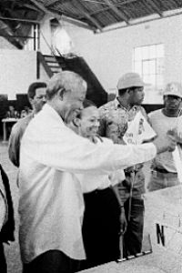 Nelson  Mandela Voting 1994 1