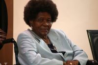 Albertina Sisulu at the Parenting a Nation exhibition