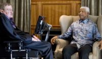 Nelson Mandela meets Stephen Hawking