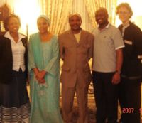 Foundation staff with Dar Es Salaam mayor