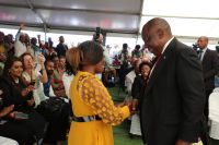 President Hands Over The Little Flower Ecd Centre To School Principal