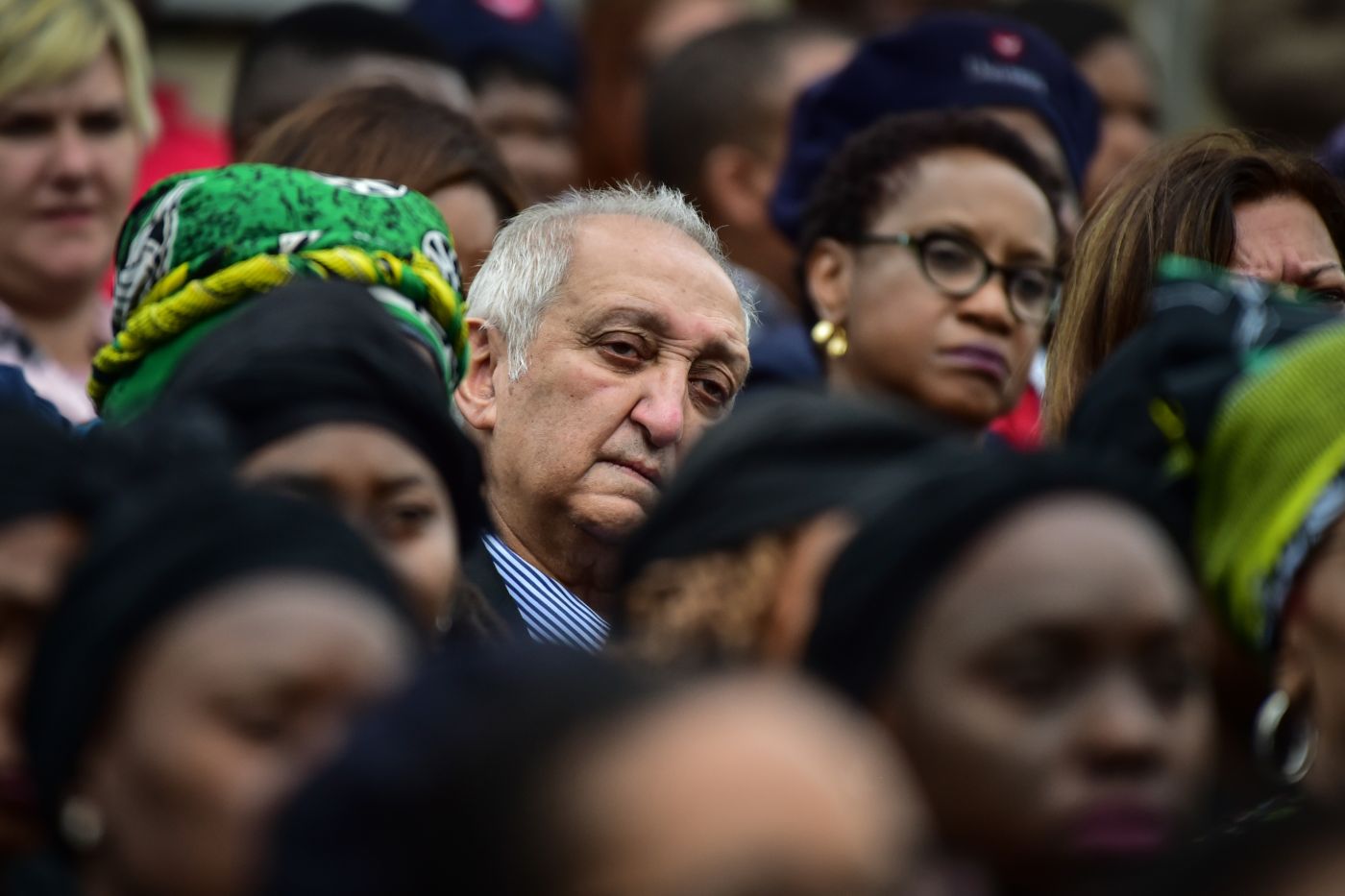 Aziz Pahad at the memorial service for Winnie Madikizela-Mandela