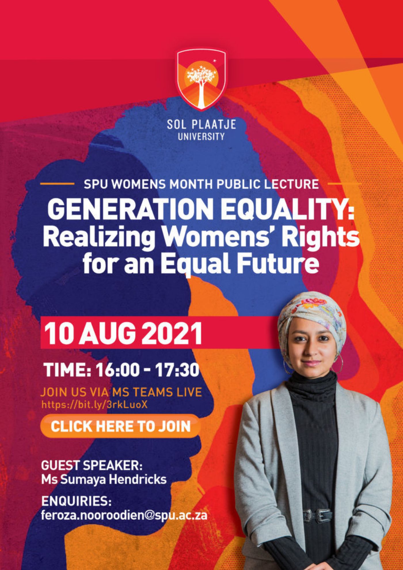 Womens Month Public Lecture Poster 724X1024