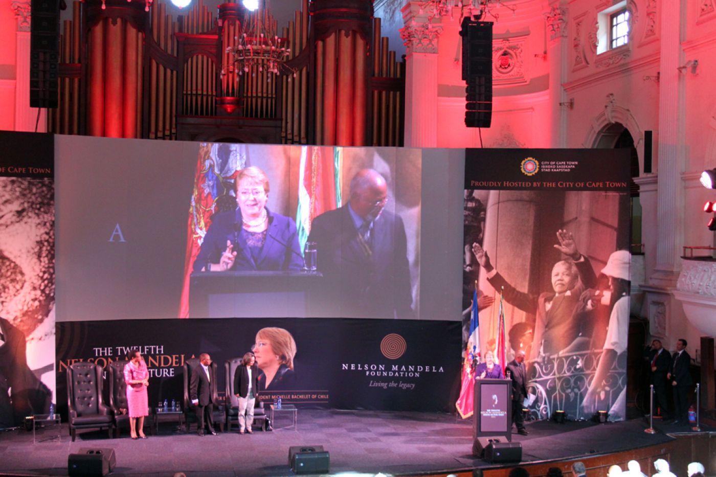Nelson  Mandela  Annual  Lecture 2014    Michelle  Bachelet Speaking