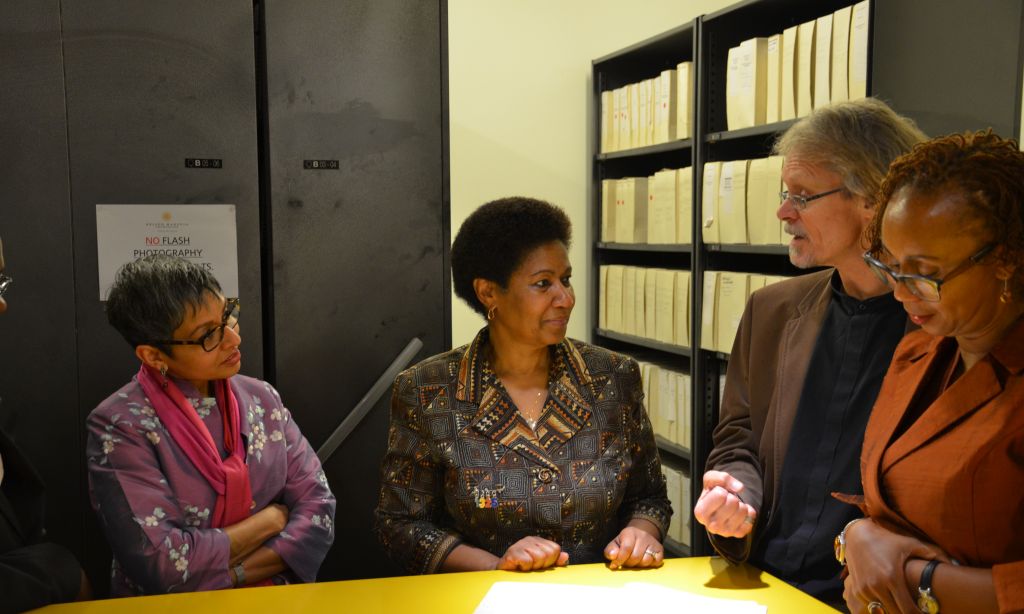 UN Women visit the Nelson Mandela archive