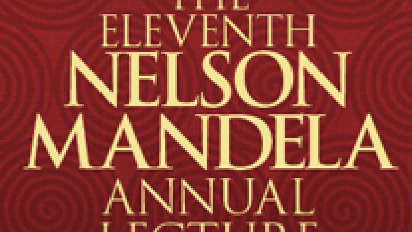 11th Nelson Mandela Annual Lecture poster