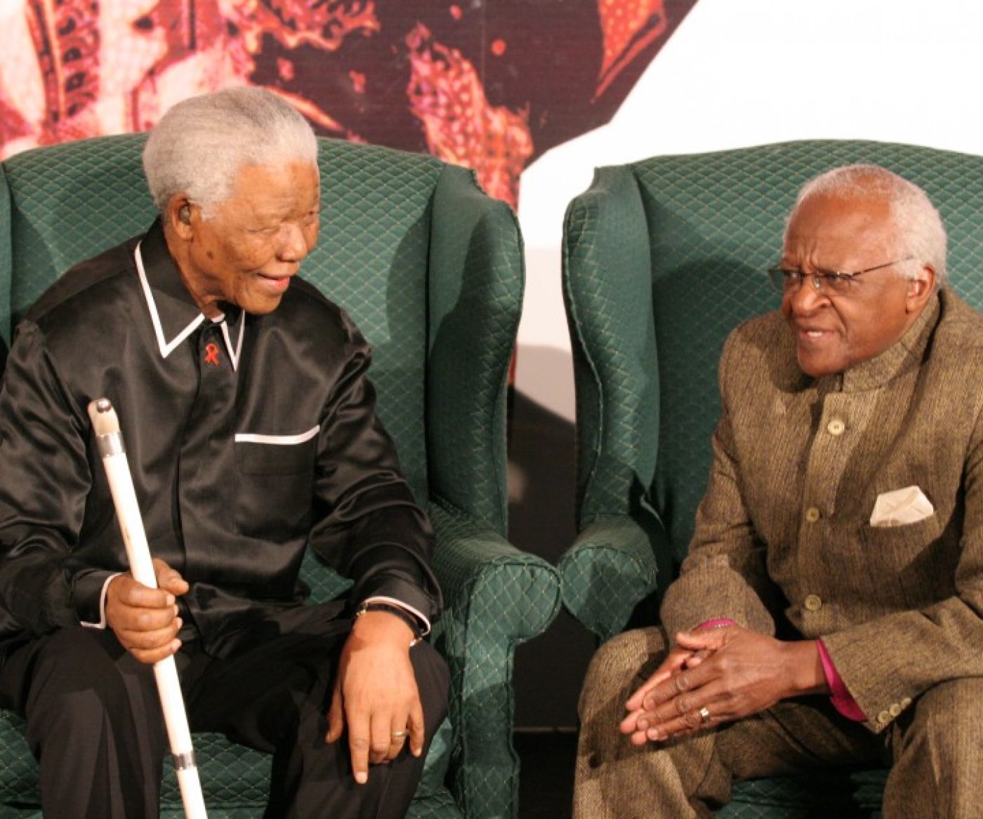 Nelson Mandela and Desmond Tutu