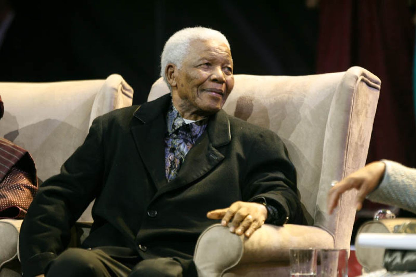Nelson Mandela, 2008, attending the Sixth Nelson Mandela Annual Lecture