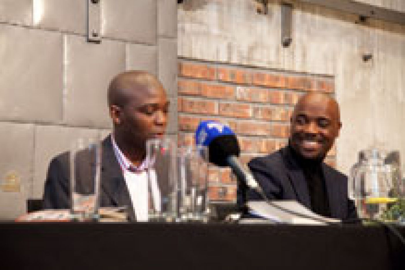 Thando  Mgqolozana and Victor Dlamini